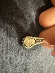 Le Vian 14K Gold African Fire Opal Diamond Pendant 1.40ct Teardrop