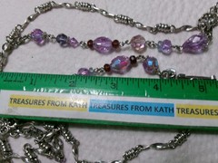 Kirk’s Folly Love Never Dies Glass Cameo Angel Pendant Silvertone chain Necklace