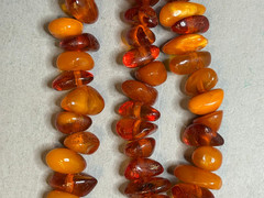 NATURAL OLD ANTIQUE YELLOW BUTTERSCOTCH BALTIC AMBER BRACELET 35,5 gr