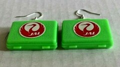 Vintage Mini Green Jal Airline Briefcase Cracker Jack Charms Costume Jewelry C5