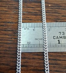 Vintage Sterling DiROMA Cross Crucifix On 24″ Chain 13.8g See Pics/Description