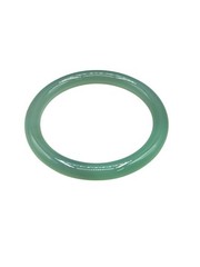 Vintage Green Glass Bangle Bracelet Small 2.25″ Opening Diameter
