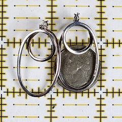 VINTAGE TWISTED WIRE WORK STERLING SILVER HOOP EARRINGS 925 PRETTY HOOPS