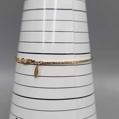 Vintage Ambassador Cobra Chain Bracelet Gold tone 7.25″