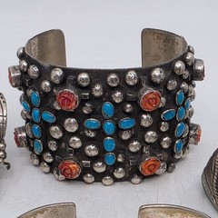 Lot Of (17) Native American High Quality Jewelry Pieces READ