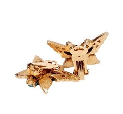 Vintage Signed ART Butterfly Brooch & Clip Earrings SEE DESCRIPTION Free Ship!