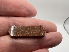 Vintage GOLDSTONE Art Deco Hexagon Bar Pin Brooch Vg+++