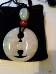 Faux Jade Necklace