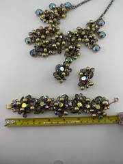 VERIFIED BOOK PC 💎 Juliana Delizza & E AB Bracelet Earring Necklace Set Parure