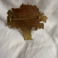 CONCORD MUSEUM MOSES GRANT BOSTON BASKET OF FLOWERS PIN BROOCH