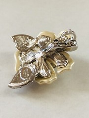 Lot 4 Signed NOLAN MILLER Gold & Silver Crystal Necklace Pendants & Slide