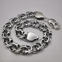 Vintage Handmade 925 Sterling Silver Bracelet – Signed Elegant Jewelry 21.33g”