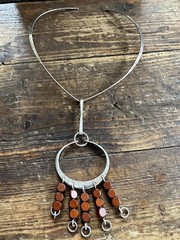 Anna Greta Eker Norway Designs Necklace Sterling Silver Norwegian vtg 2229