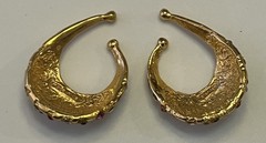 Vtg Idemaria IIQuartorecchino Signed Swarovski Crystal Glamour Ear Cuff Earrings