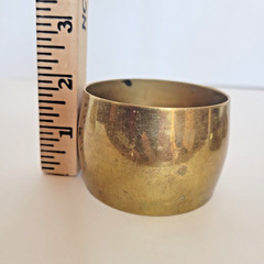 VTG Lot Of 4 PCS Aged Solid Brass Heavy Slip On Bangle Bracelets India