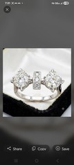 Rare Antique Old European Cut Double Diamond Engagement Ring