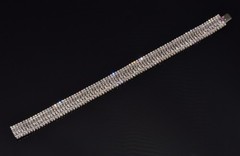 AUTHENTIC ROBERTO COIN 2.08CT DIAMOND FLEXIBLE LINE BRACELET IN SOLID 18K GOLD