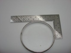 VINTAGE MARATHON “Princess Mara” STERLING SILVER HINGED BANGLE BRACELET IN O.B.!