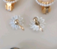 VTG Lot 11 Pair Clip-On Earrings Avon Marvella + no brand Wedding Dress Up Party