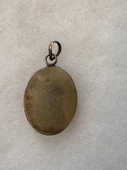 Vintage Tibetan Brass With Stones Beautiful Amulet Pendant Wearable Art