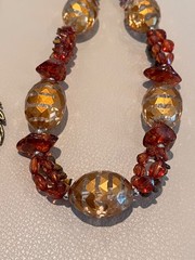 3 Vintage Statement Necklaces – Articulated Lion, Rhinestones, Mixed Materials