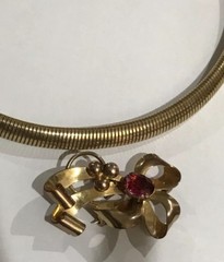 Signed CA Carl-Art Inc. 12K Gold Filled Stretchable Bracelet & Necklace 1950’s