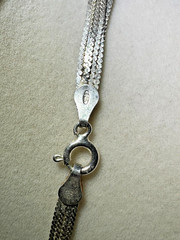 Italy .925 Sterling Silver 7 Strand Necklace. 10.58g L- 24 in.