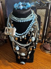 Lot of Light-Blue Themed Costume Jewelry