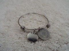 Silvertone It Takes A Big Heart To Teach Little Minds Charm Expandable Bracelet