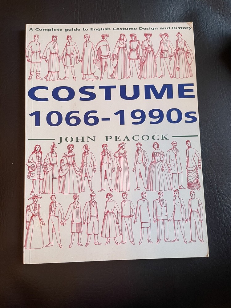 Vintage Antique Re-enactment- Renaissances Costume Reference Book Reenactment