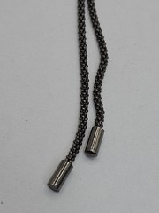 Vintage Sterling Silver Knotted Rope Chain Necklace