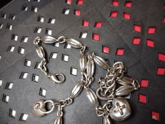 Vintage 18 Inch Heavy Brighton Heart Necklace