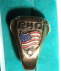 EMT Emergency Medical Technician 240 Springs FD Golden Siladium Ring ACCR GS
