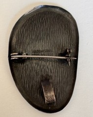 Vintage Nefertiti Brooch Pendant 925 Sterling Silver Handmade Israel Art Jewelry