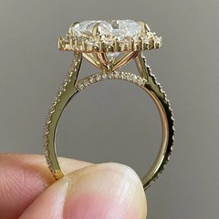 1.20Ct Round Lab-Created Diamond Women Band Ring In 14K Yellow Gold Plated