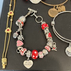 Lot 20 Heart Hearts Love Romance Bracelets 1 S 925 1 925 PAJ BB 18kOVSS