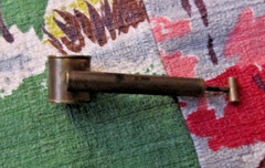 Vintage Flick-Gun brass perfume atomizer pin, Father of the Bride, Liz Taylor