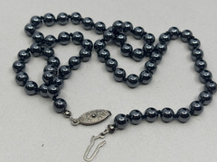 4 Piece Lot of Hematite Jewelry Necklaces and Post Earrings AK Black Diamond