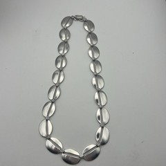 Vintage Signed WRE Sterling Silver Choker Necklace 15.5 Inches