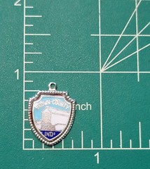 VINTAGE BROWN COUNTY INDIANA STERLING SILVER COVERED BRIDGE CHARM