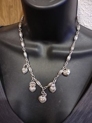 Vintage 18 Inch Heavy Brighton Heart Necklace