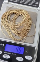 Vintage Multi-Strand Gold Tone Multi Strand Necklace 9.6g Layered 20″ Chain 57