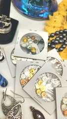 Estate Mixed Jewelry Lot + Mini Coins + Carnival Glass Bowl Unsearched Untested