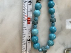 Vintage Carol Lee Carolee Faux Turquoise Strand Necklace Bead