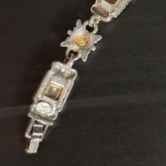 Vintage Premier Designs Bronze Boho Jewelry Bracelet 8″ Long Marked Crown