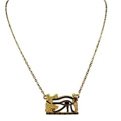 Vintage Metropolitan Museum of Art 1976 Egyptian Eye of Horus 15” Necklace
