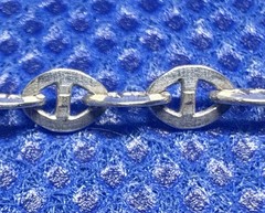 K30 Anchor Chain 925 Silver 17.5 Inches 46 cm Necklace VINTAGE 1970s Italy 3.6 g