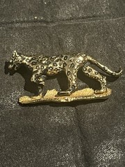 Vintage 1980s – Signed Gerry’s Gold Tone Cheetah / Leopard Brooch Pin