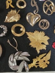 Vintage To Modern Costume Jewlery Pins Lot Of 30+ Pins