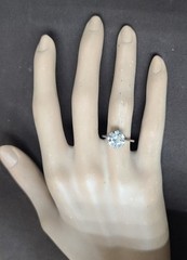 Platinum Vintage Engagement Ring 2.35ct. Lab Grown Round Old Euro Cut Diamond